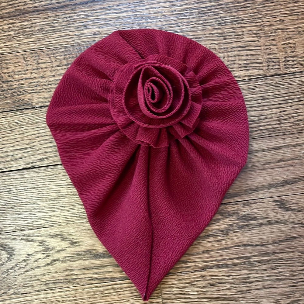 👼3 for $10👼 Baby Girl Red Rose Turban. NWOT. 6M.